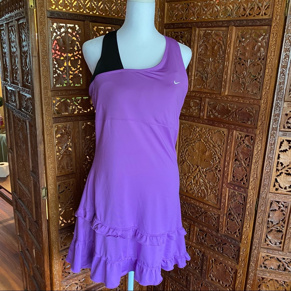 Nike Purple Tennis Dress with Black Strap